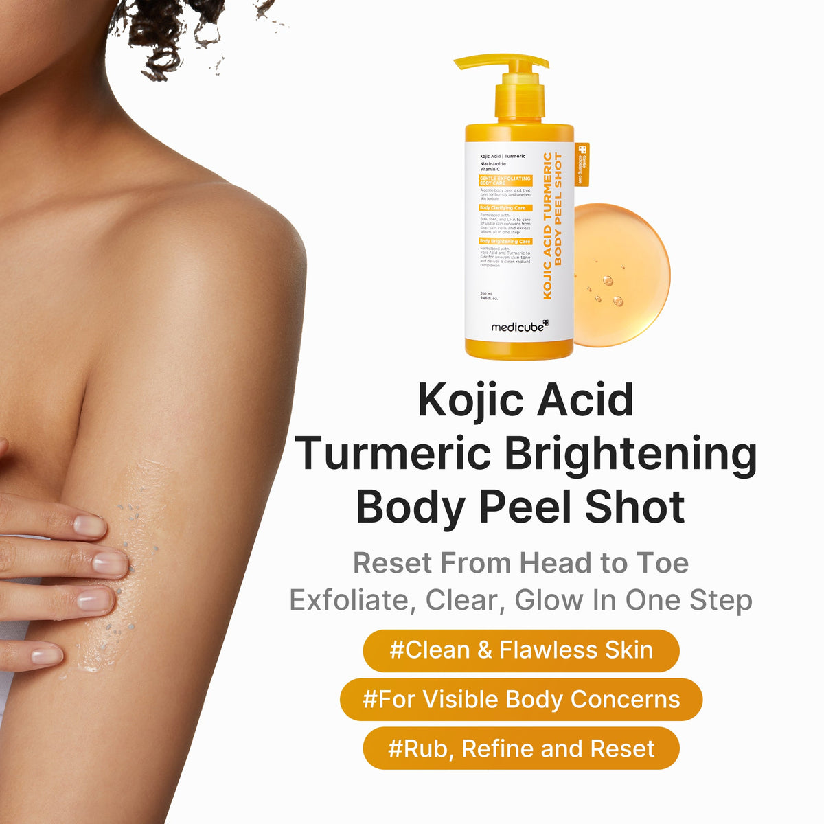 Kojic Acid Turmeric Body Peel Shot A1