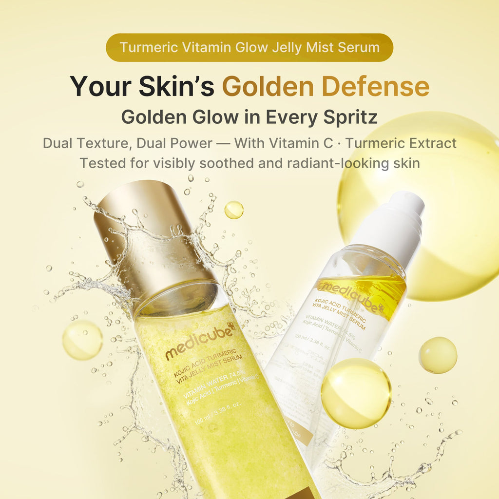 Kojic Acid Turmeric Vitamin Gold Jelly Mist Serum I9
