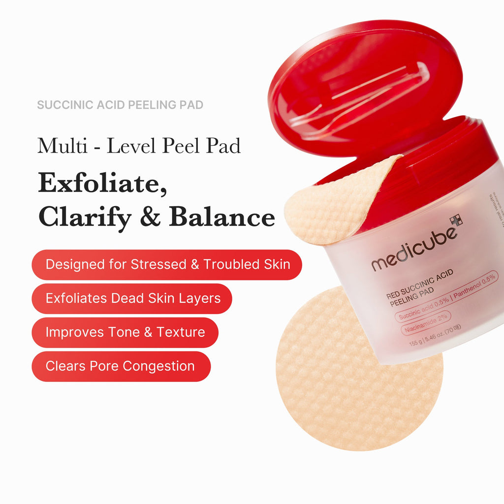 Red Succinic Acid Panthenol Pads T1