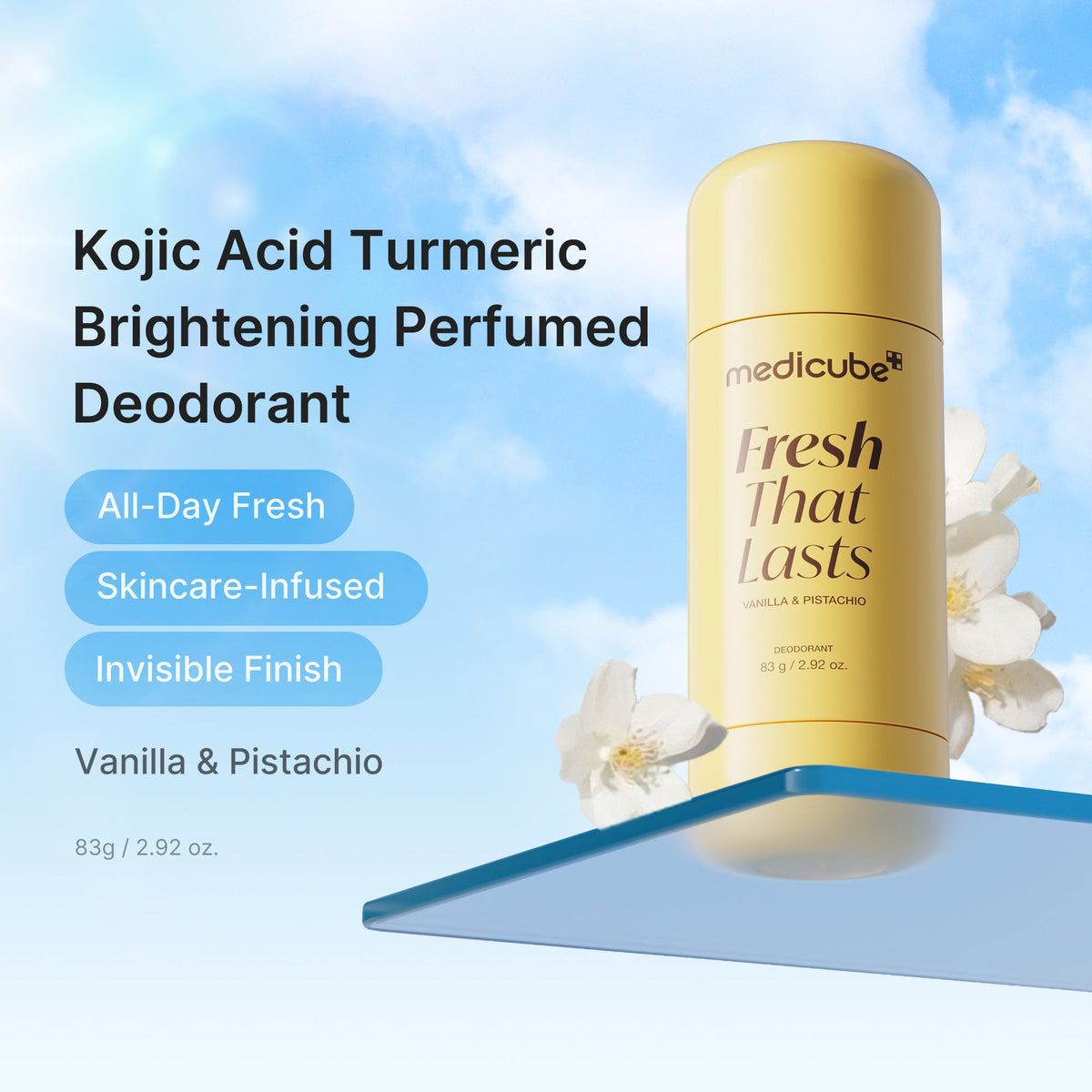 Kojic Acid Brightening Deodorant (Vanilla & Pistachio) N4