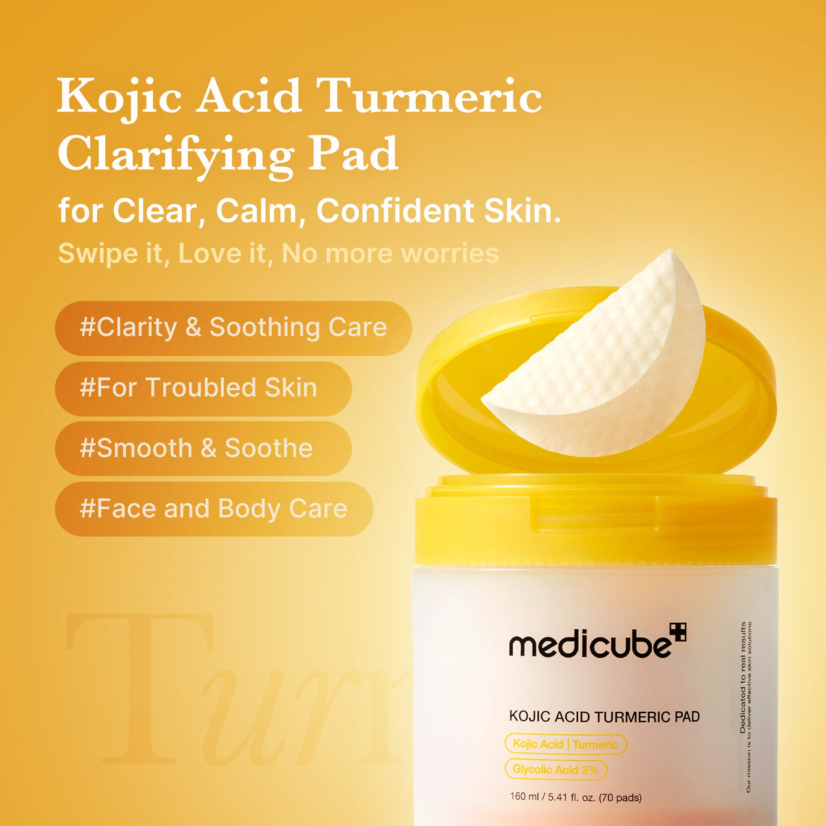 Kojic Acid Tumeric Toner Pad G3