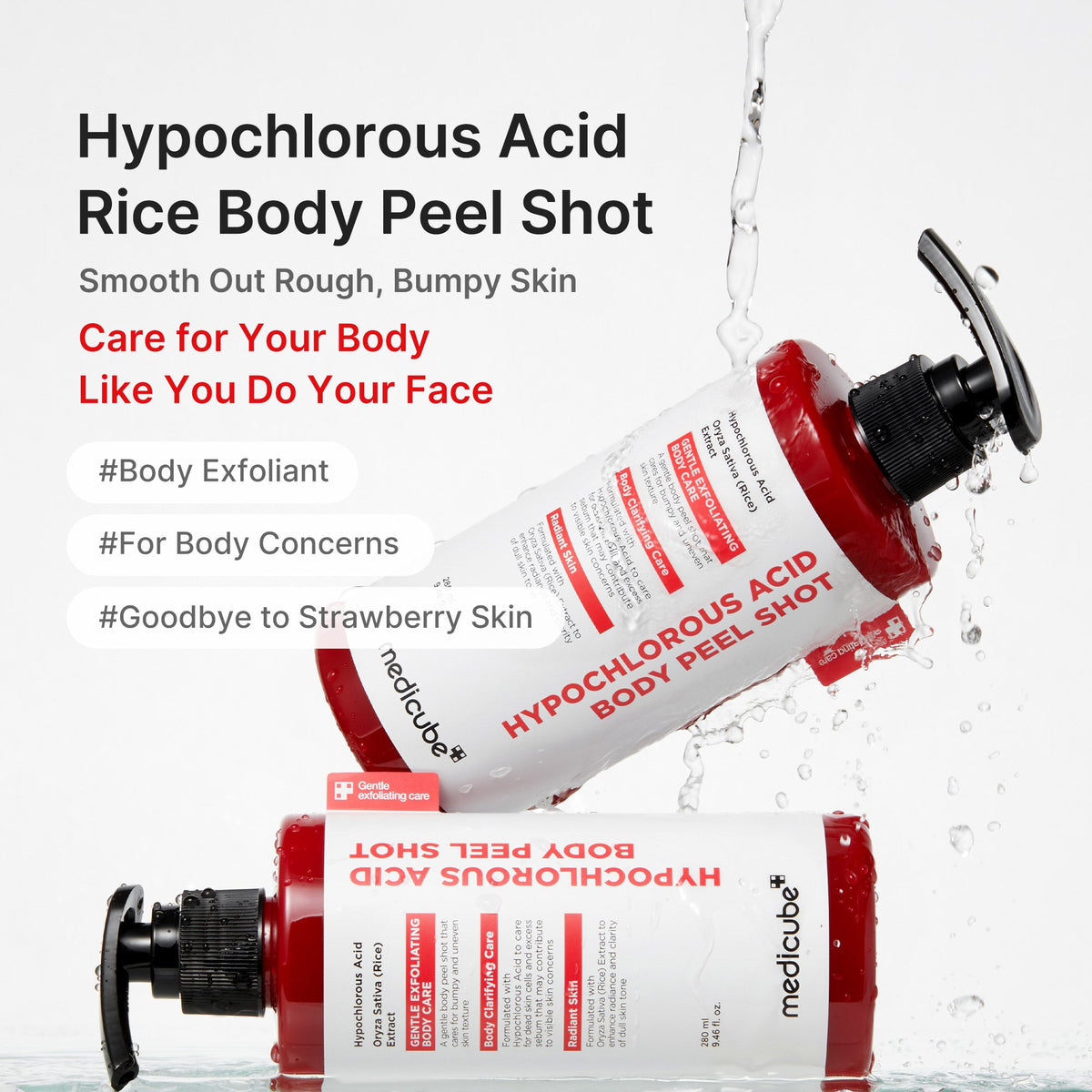 Hypochlorous Acid Rice Body Peel Shot W1