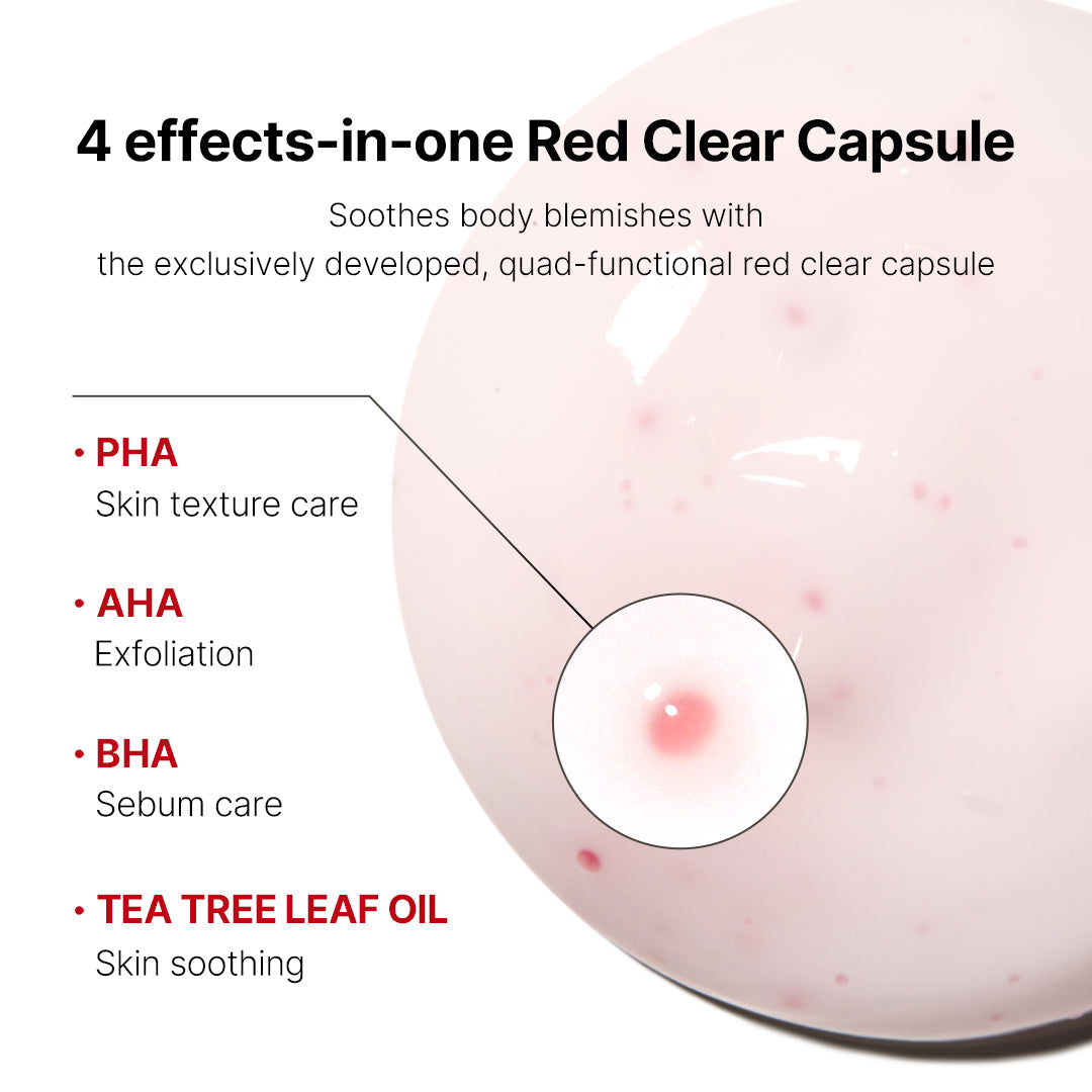 Red Clear Capsule Body Lotion D3