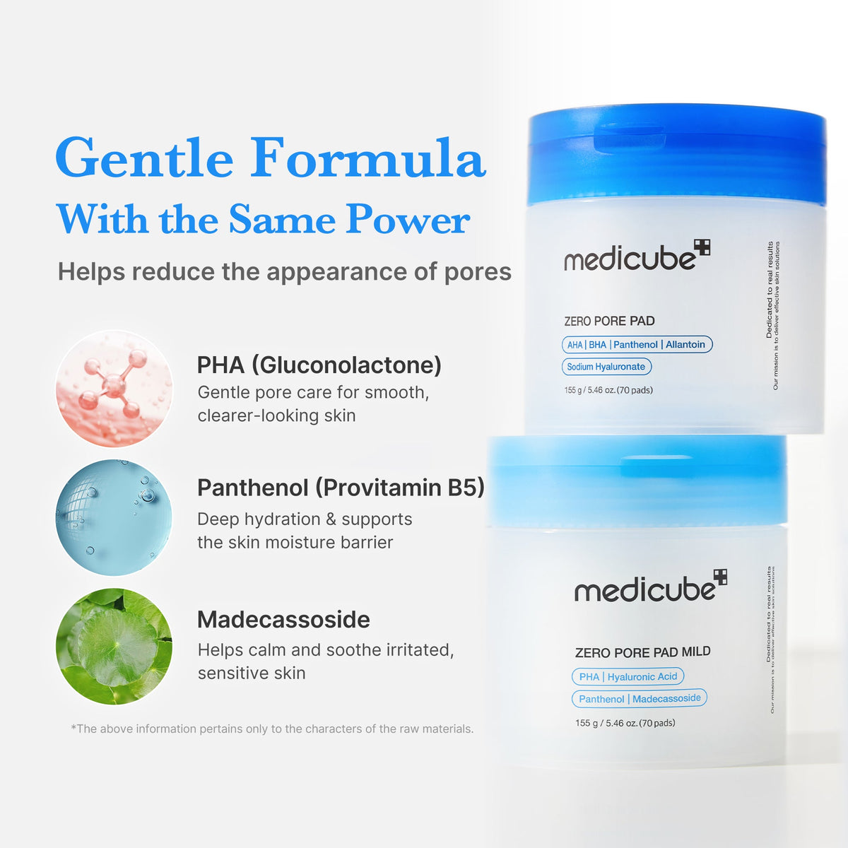 Zero Pore Madecassoside Pads (Mild) B1
