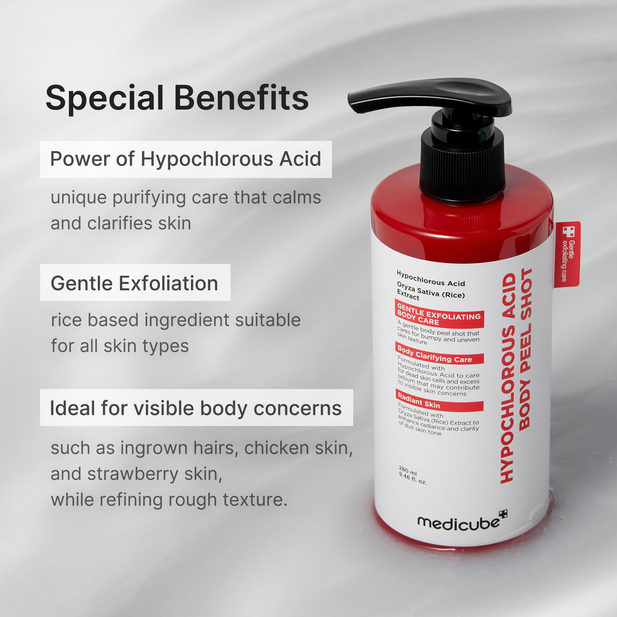 Hypochlorous Acid Rice Body Peel Shot T5