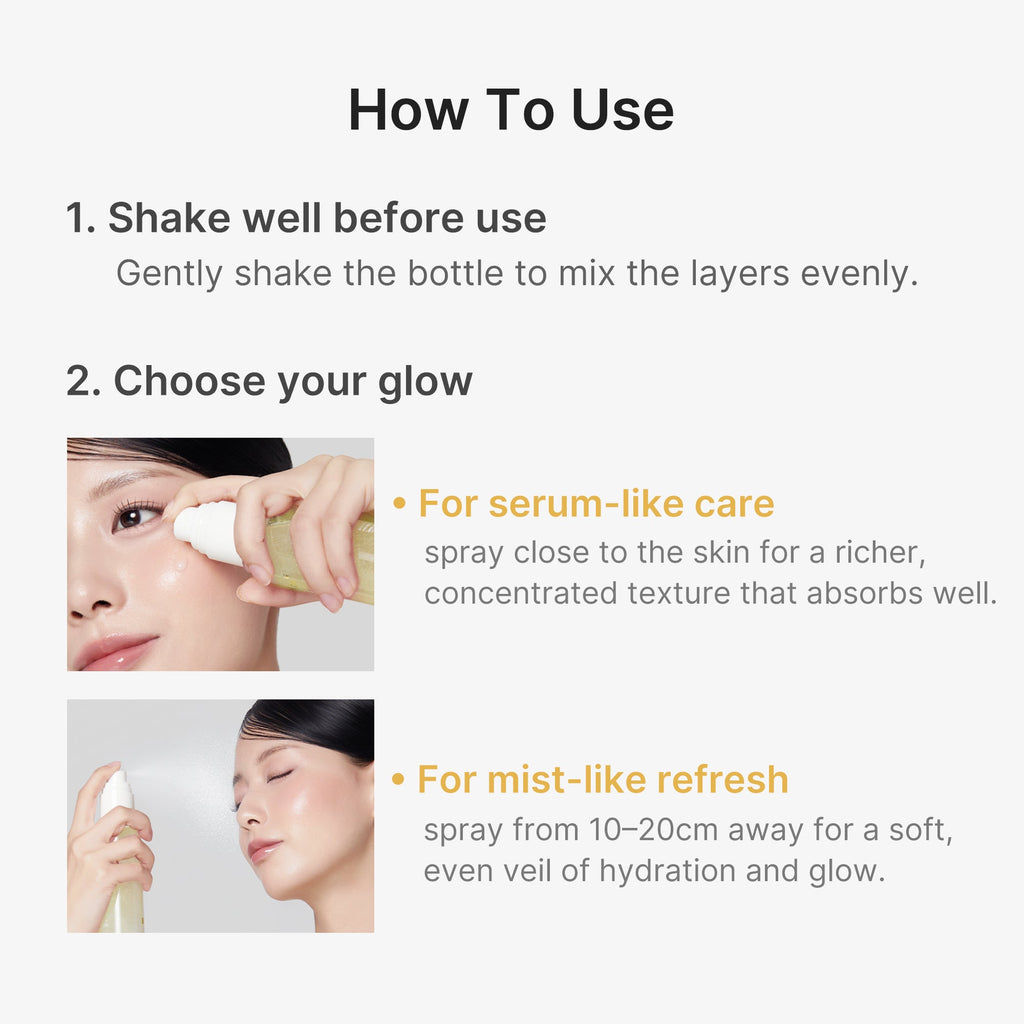 Kojic Acid Turmeric Vitamin Gold Jelly Mist Serum I9