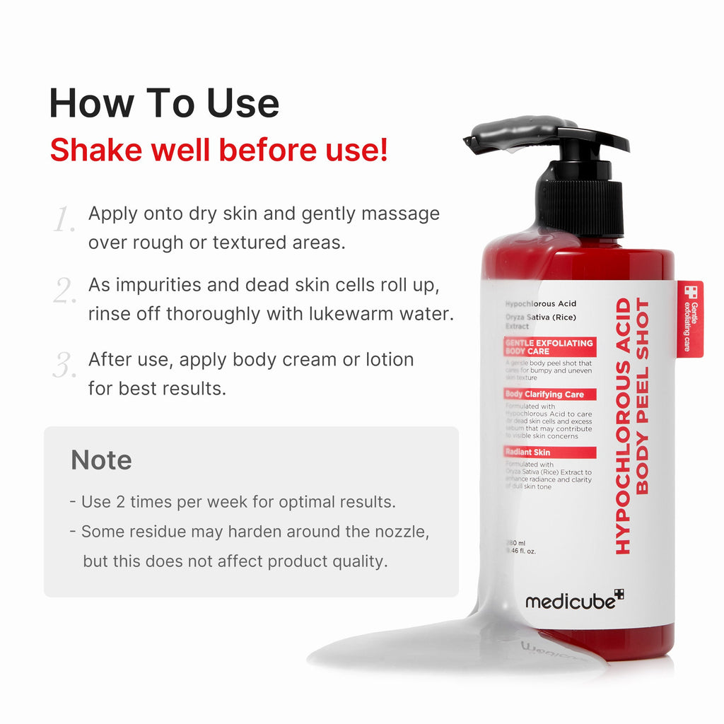 Hypochlorous Acid Rice Body Peel Shot W1