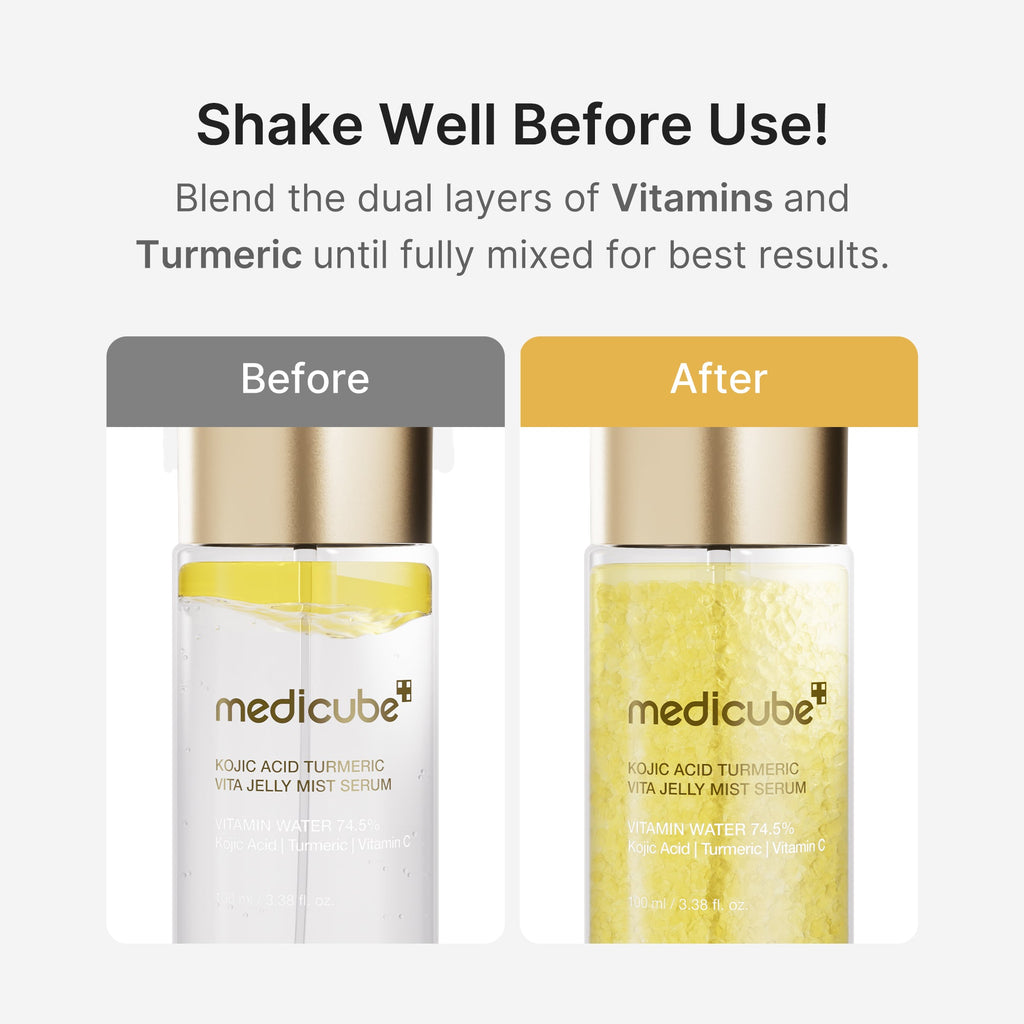 Kojic Acid Turmeric Vitamin Gold Jelly Mist Serum I9