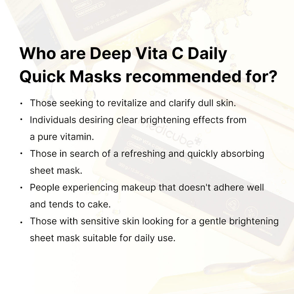 Deep Vita C Daily Quick Masks J4