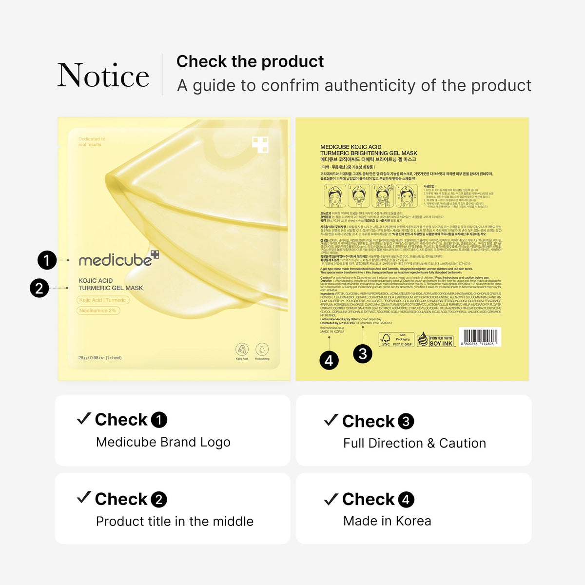 Kojic Acid Turmeric Gold Jelly Gel Mask O3