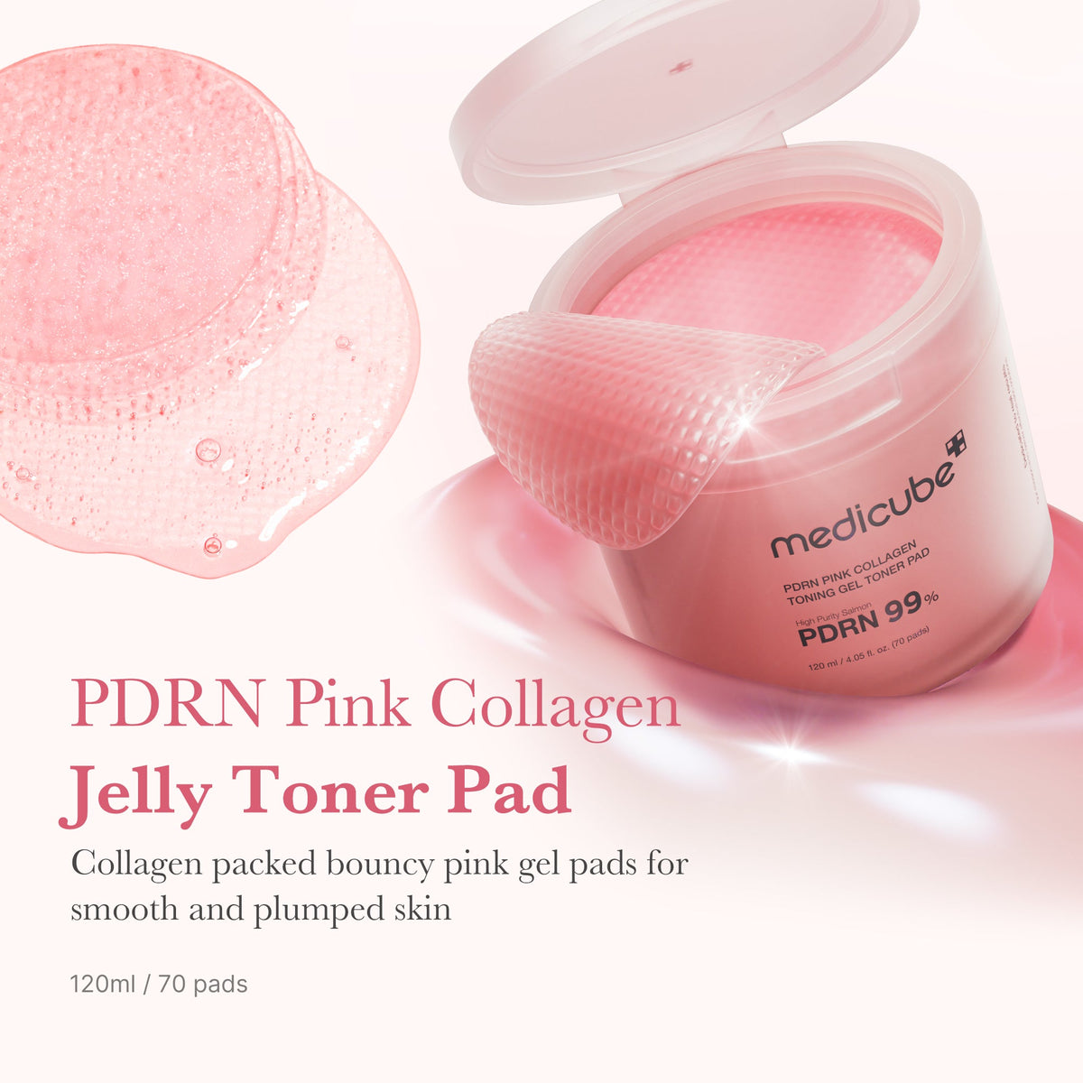 PDRN Pink Collagen Gel Toner Pad P9