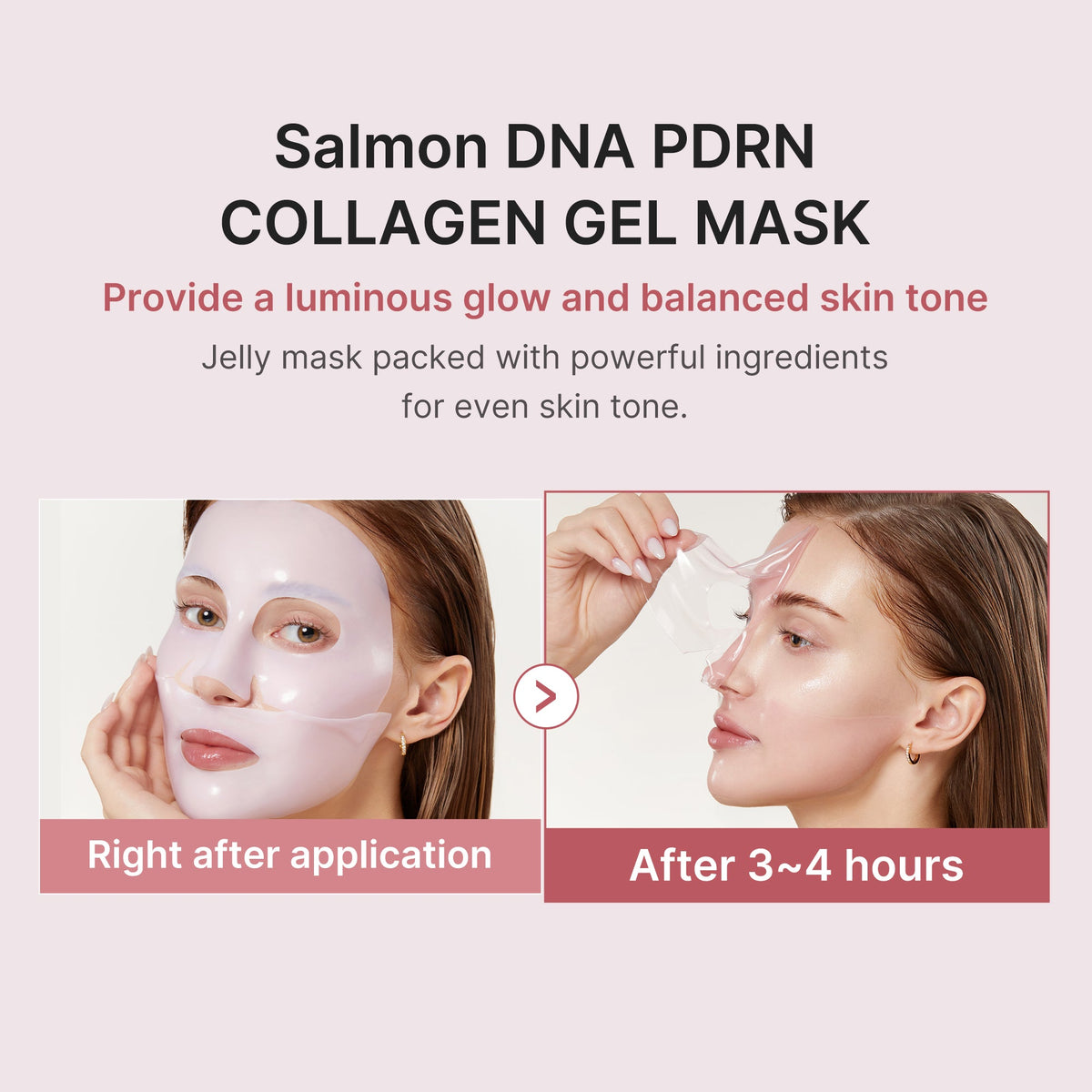 Salmon PDRN Pink Collagen Jelly Gel Mask A8