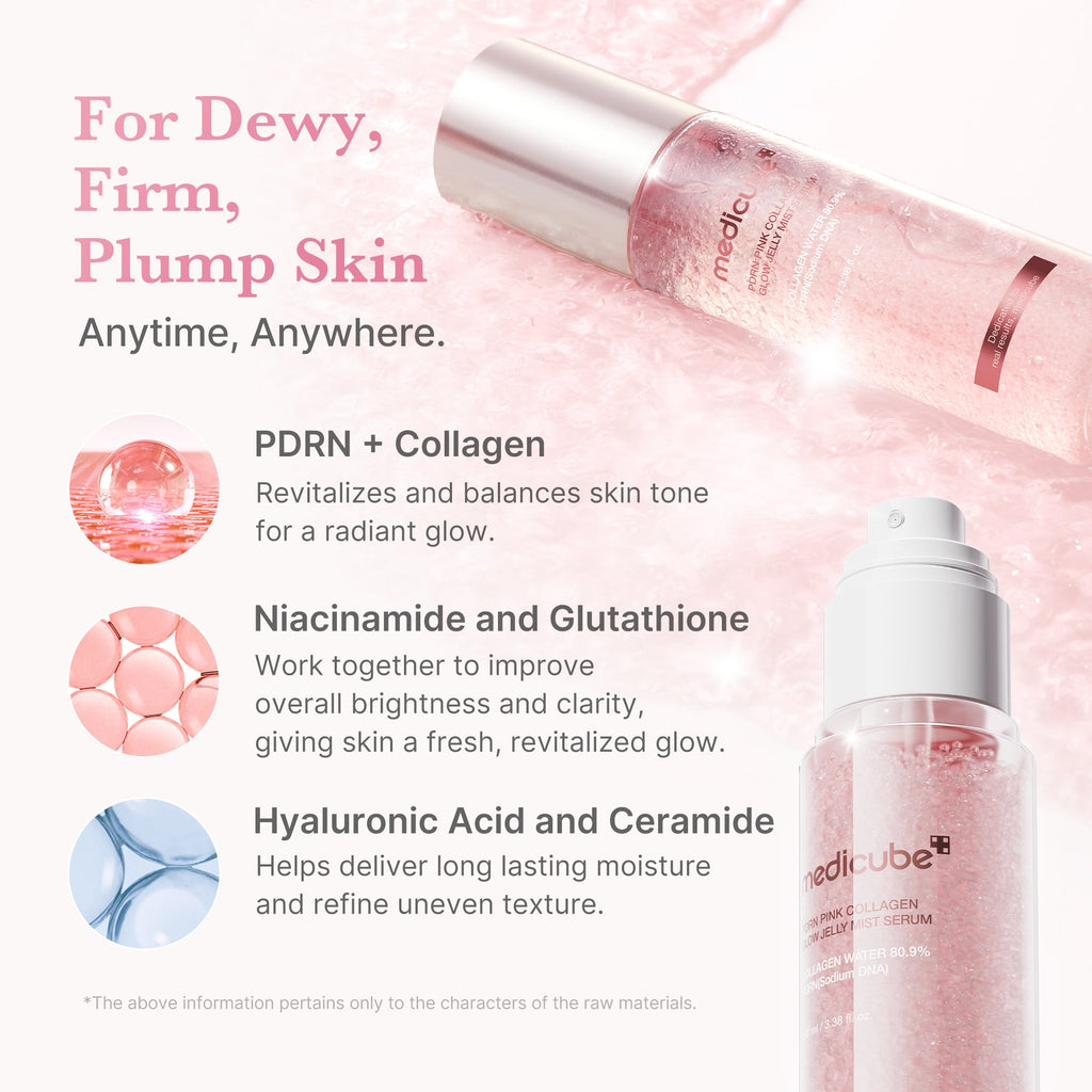 PDRN Pink Collagen Glow Jelly Mist Serum H9