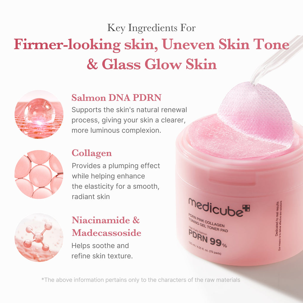 PDRN Pink Collagen Gel Toner Pad P9