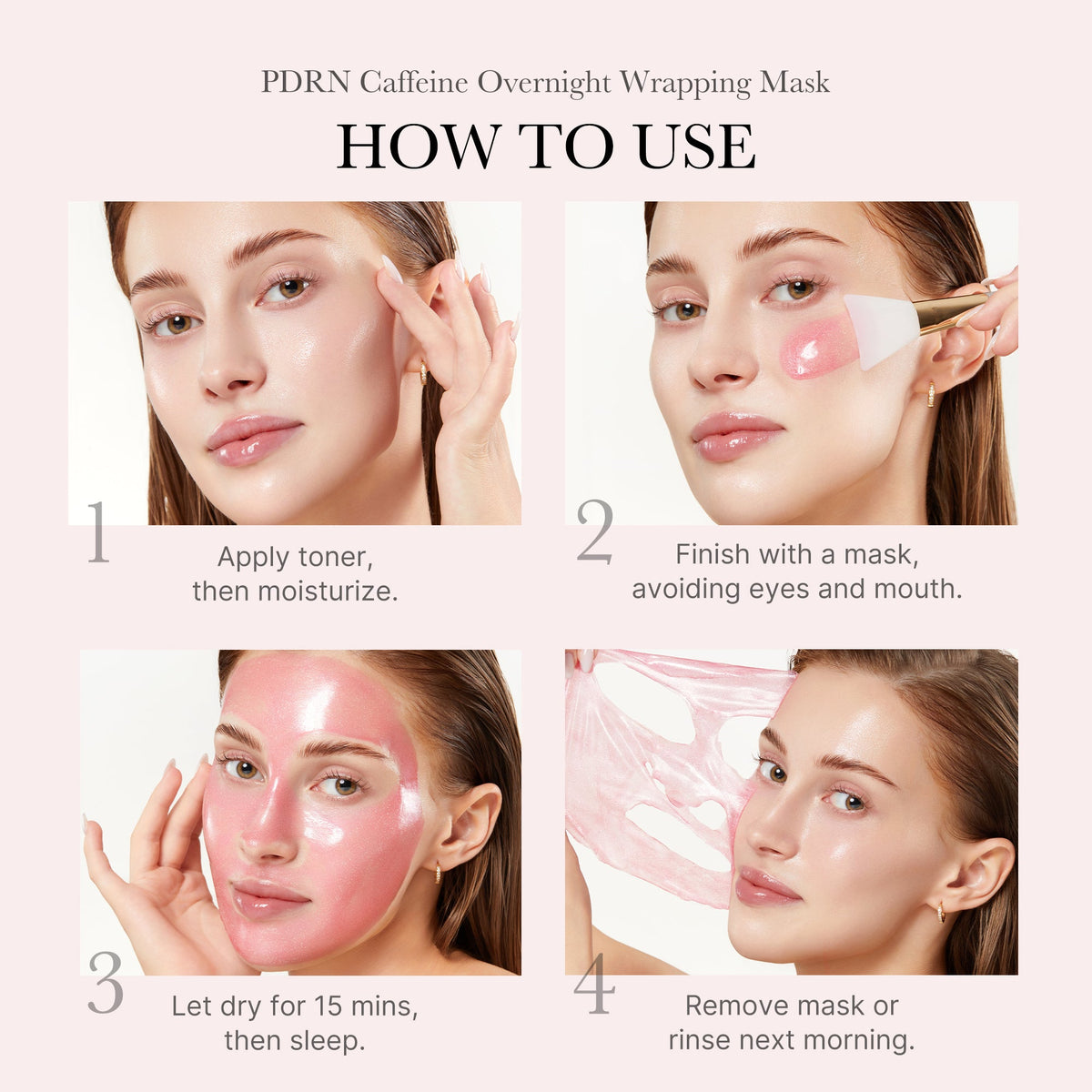 PDRN Pink Caffeine Overnight Wrapping Mask L1
