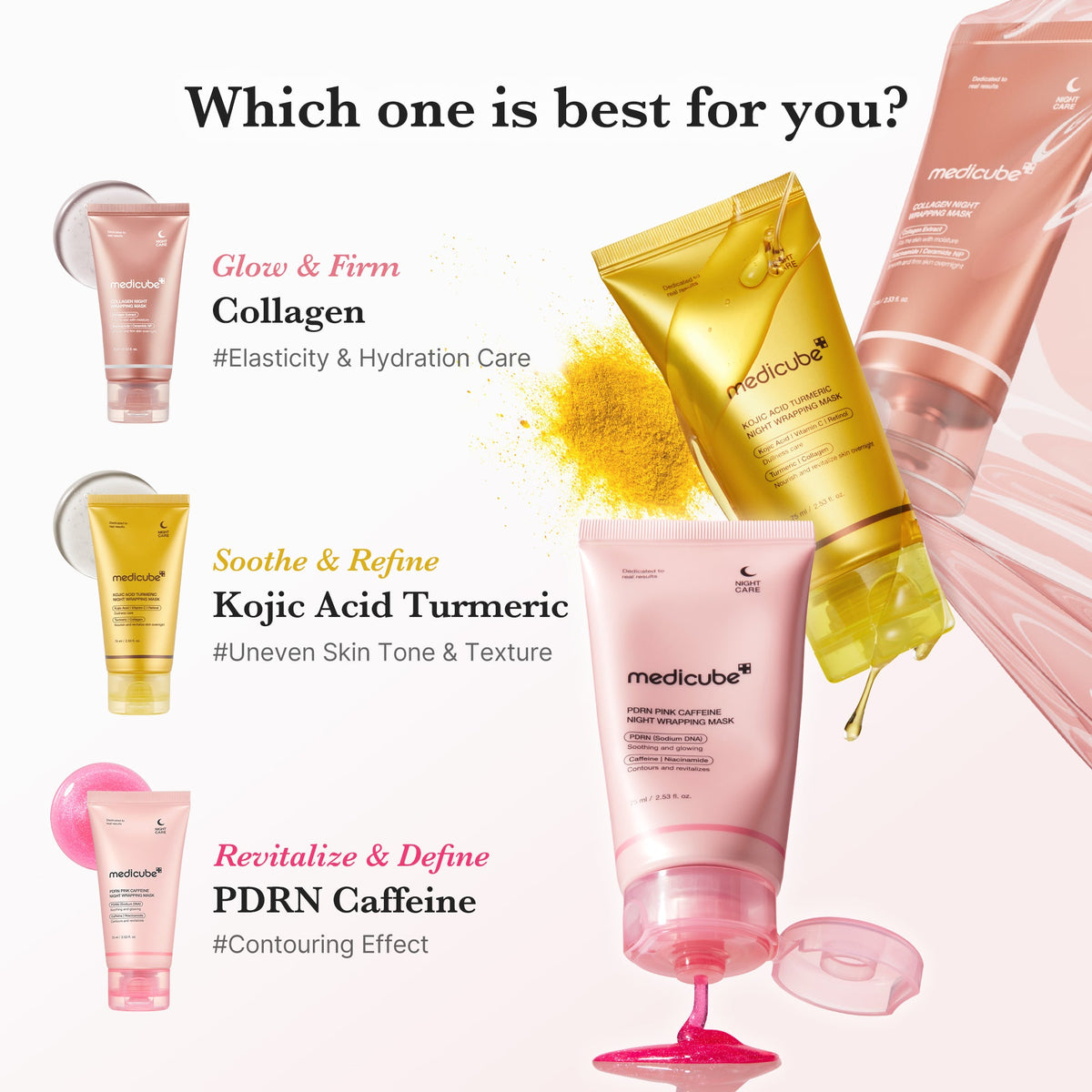 PDRN Pink Caffeine Overnight Wrapping Mask L1