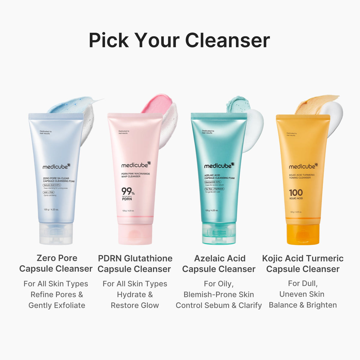 PDRN Pink Glutathione Capsule Foam Cleanser W0