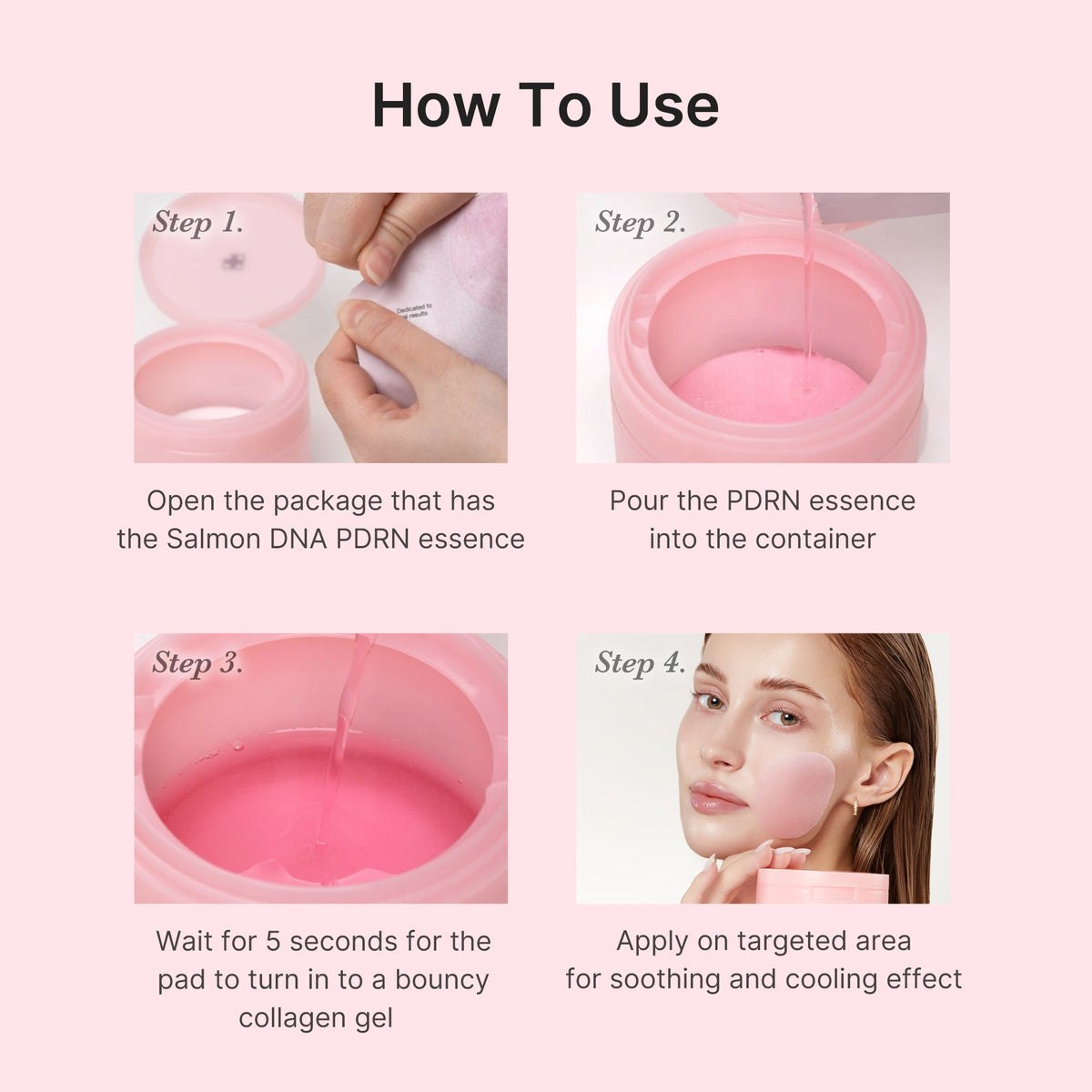 PDRN Pink Collagen Gel Toner Pad P9